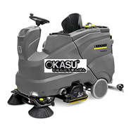 Máy chà sàn ngồi lái nhỏ gọn dùng pin Karcher B 150 R + R 75