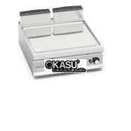 Bếp nướng gas - Mặt nướng có rãnh, làm bằng thép không gỉ LXG9FR8-2/CPD