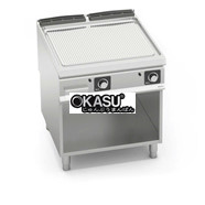 Bếp nướng điện có tủ - Mặt nướng bằng thép không gỉ có rãnh SE9FR8MP-2/CPD-BF