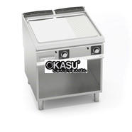 Bếp nướng điện kèm tủ - Mặt nướng trơn/có rãnh làm bằng thép không gỉ SE9FM8MP-2/CPD-BF