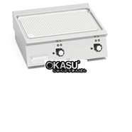 BẾP NƯỚNG ĐIỆN - MẶT BẰNG THÉP KHÔNG GỈ CÓ RÃNH SE7FR8B-2/CPD