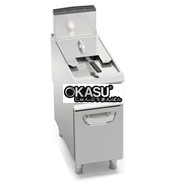 BẾP CHIÊN GAS CÓ TỦ - BÌNH CHỨA ĐƠN 18 L - GIÁN TIẾP S9GL18MI