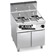 Bếp chiên gas gián tiếp có tủ đựng 18+18 lít 9GL18+18MI