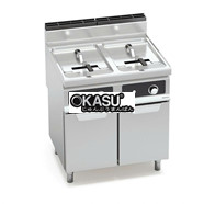 BẾP CHIÊN GAS - HAI BỒN CHỨA 18+18L - GIÁN TIẾP GL18+18MI-BF
