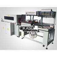 Máy đóng gói và cắt loại L tự động, Máy đóng gói co FL-5545TBA + SM-5030LX 