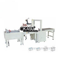 Dây chuyền dán thùng carton có đóng đai 1 lần MK-APLCSS02