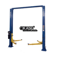 Cầu nâng 2 trụ 4 tấn, giằng trên, cóc giật 1 bên Konia K-4000CS