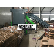 Máy ép giấy lề ngang thủy lực (Lên bằng cầu dẫn) KFMA-140M4  