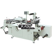 Máy bế tem nhãn cuộn (Có bàn thu giấy) KMFJ-450M