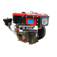 Máy Nổ Dầu 6HP Hiệu Quantrai R175AN (D6 Gió Đèn)