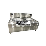 BẾP TỪ ĐÔI CHẢO LÕM LIỀN 30KW OKASU OKS-302LL 