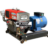 Máy Phát Điện Đầu Nổ 15Kw/380V Đông Phong D24 (gió đèn đề)