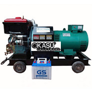 Máy Phát Điện Đầu Nổ 30Kw Đông Phong 40Hp 3 Pha (D40 Mát Nước, Đề)