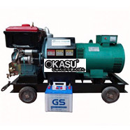 Máy Phát Điện Đầu Nổ 5Kw Đông Phong 12HP (D12 Mát Nước, Đề)