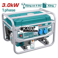 Máy Phát Điện Chạy Xăng 3Kw Total TP130005
