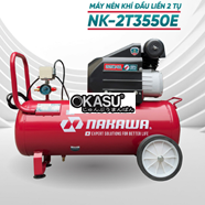 Máy Nén Khí 50L Đầu Liền 2 Tụ Nakawa NK-2T3550E