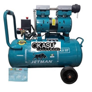 Máy Nén Khí Không Dầu Jetman 1Hp 24L JM-580 Rơ Le Thường