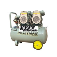 Máy Nén Khí Không Dầu Jetman 4Hp 50L NKF-1600x2T50 Lên Hơi Nhanh
