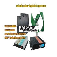 Hệ thống lai gió mặt trời thẳng đứng 800W 12V-48V với biến tần độc lập và bộ điều khiển lai MPPT