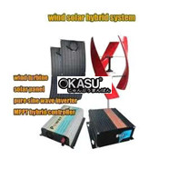 Hệ thống lai gió mặt trời 2kW 96V dạng đứng, hoạt động độc lập, sử dụng biến tần và bộ điều khiển MPPT