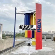 Máy phát điện tuabin gió trục đứng công suất từ ​​1KW đến 10KW, phù hợp với hệ thống lai gió-mặt trời, đạt chứng nhận CE