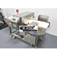 Máy dò kim loại tự động điều chỉnh độ nhạy băng tải có chức năng loại bỏ vật phẩm lỗi 