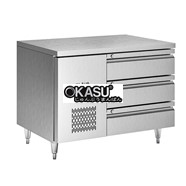 Bàn mát inox 3 ngăn kéo Klaus KDC-2.1-1W