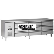 Bàn mát inox 9 ngăn kéo Klaus KDC-2.1-3W 