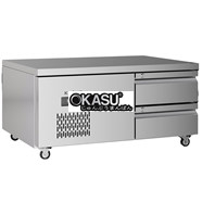 Bàn mát 2 ngăn kéo inox Klaus KBU-1.1-2