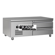 Bàn mát 2 ngăn kéo inox Klaus KBU-2.1-2