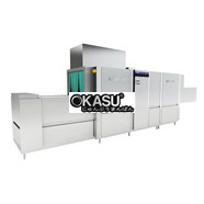 Máy rửa khay công nghiệp băng chuyền có chức năng sấy Hasonic HDF-561SDW