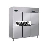 Tủ Đông 6 Cánh Inox Berjaya BS 6DUF/Z 