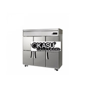 Tủ mát đứng 6 cánh inox dung tích 1.700 lít Fujee