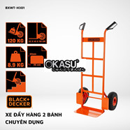 Xe đẩy hàng 2 bánh cao cấp Black and Decker H301 