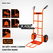 Xe đẩy hàng 2 bánh cao cấp Black and Decker H302 