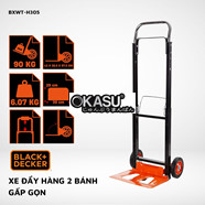 Xe đẩy hàng 2 bánh cao cấp Black and Decker H305 