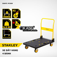 Xe đẩy hàng 4 bánh Stanley PC509 – Tải trọng 250kg 