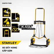 Xe đẩy hàng 2 bánh Stanley FT582 – Tải trọng 90kg 