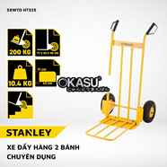 Xe đẩy hàng 2 bánh Stanley HT535 – Tải trọng 200kg 