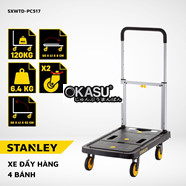 Xe đẩy hàng 4 bánh Stanley PC517 – Tải trọng 120kg 