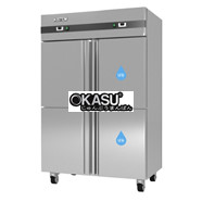 Tủ đông mát inox 4 cánh Kistem KIS-XF45HRF (quạt gió)