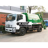 Xe cuốn ép rác 14 khối Isuzu