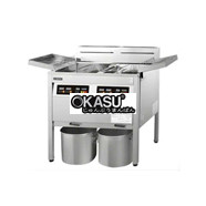 Bếp chiên nhúng đôi dùng gas Grand Woosung GW-GF901P