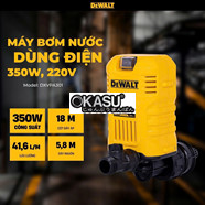 Máy bơm nước dùng điện 220V, 350W DEWALT DXVPA301 