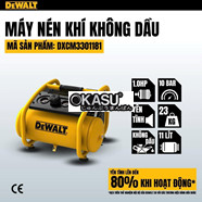 Máy nén khí không dầu 11L DeWALT DXCM3301181