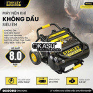 Máy nén khí không dầu Stanley Fatmax FMXCMS2020TE (20 Lít)