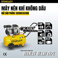 Máy nén khí không dầu 24L Stanley SXCMS1324HE