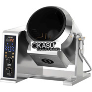 Máy xào mì lồng quay dạng để bàn nút nhấn CHINENG CN-8130-DCCF-TS300-AJ