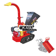 Máy băm gỗ bánh xích chạy xăng Zanon BC 90 Cingo