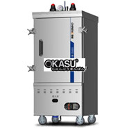 Tủ hấp cơm dùng gas 8 khay CHINENG CN-8128-RGY8-05